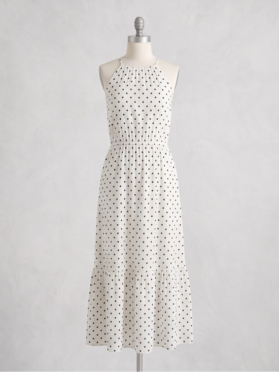 Banana Republic Dresses & Skirts - Banana Republic White Polka Dot Maxi Dress